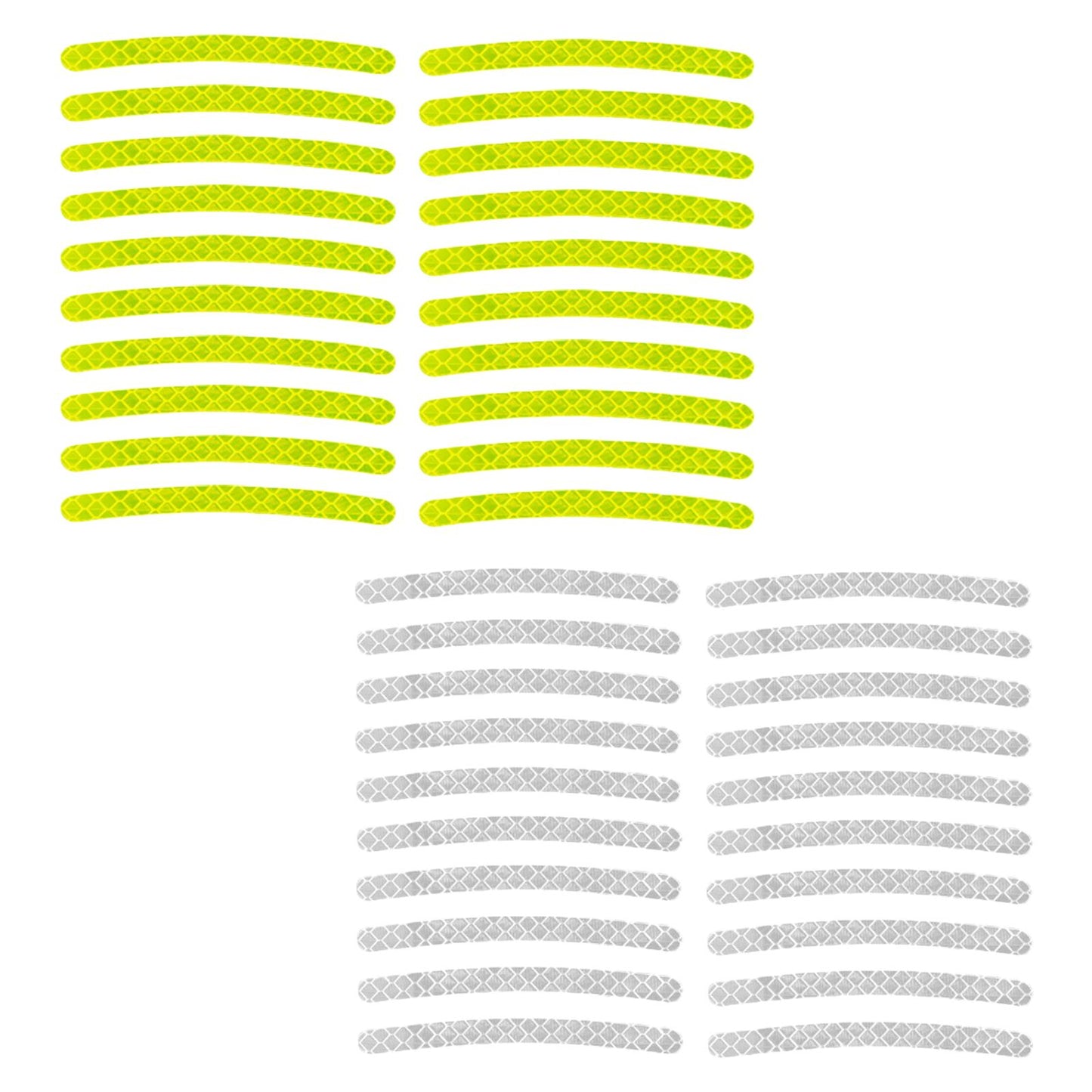 20x Wheel Hub Reflective Sticker Fit for Motorcycel Vehicle Accessory Green