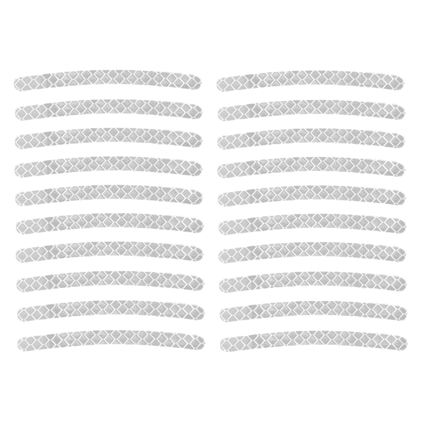 20x Wheel Hub Reflective Sticker Fit for Motorcycel Vehicle Accessory Gray