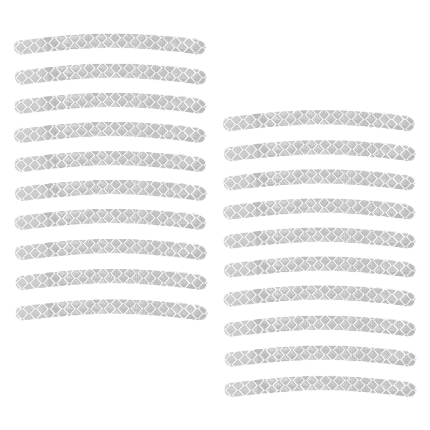 20x Wheel Hub Reflective Sticker Fit for Motorcycel Vehicle Accessory Gray