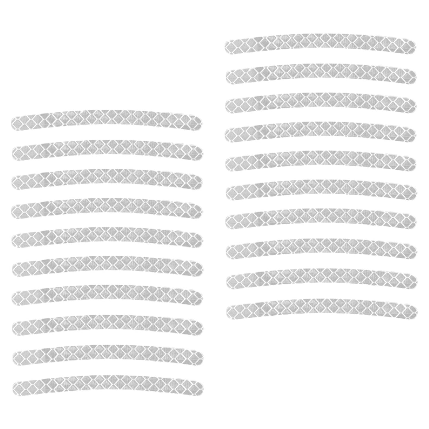 20x Wheel Hub Reflective Sticker Fit for Motorcycel Vehicle Accessory Gray