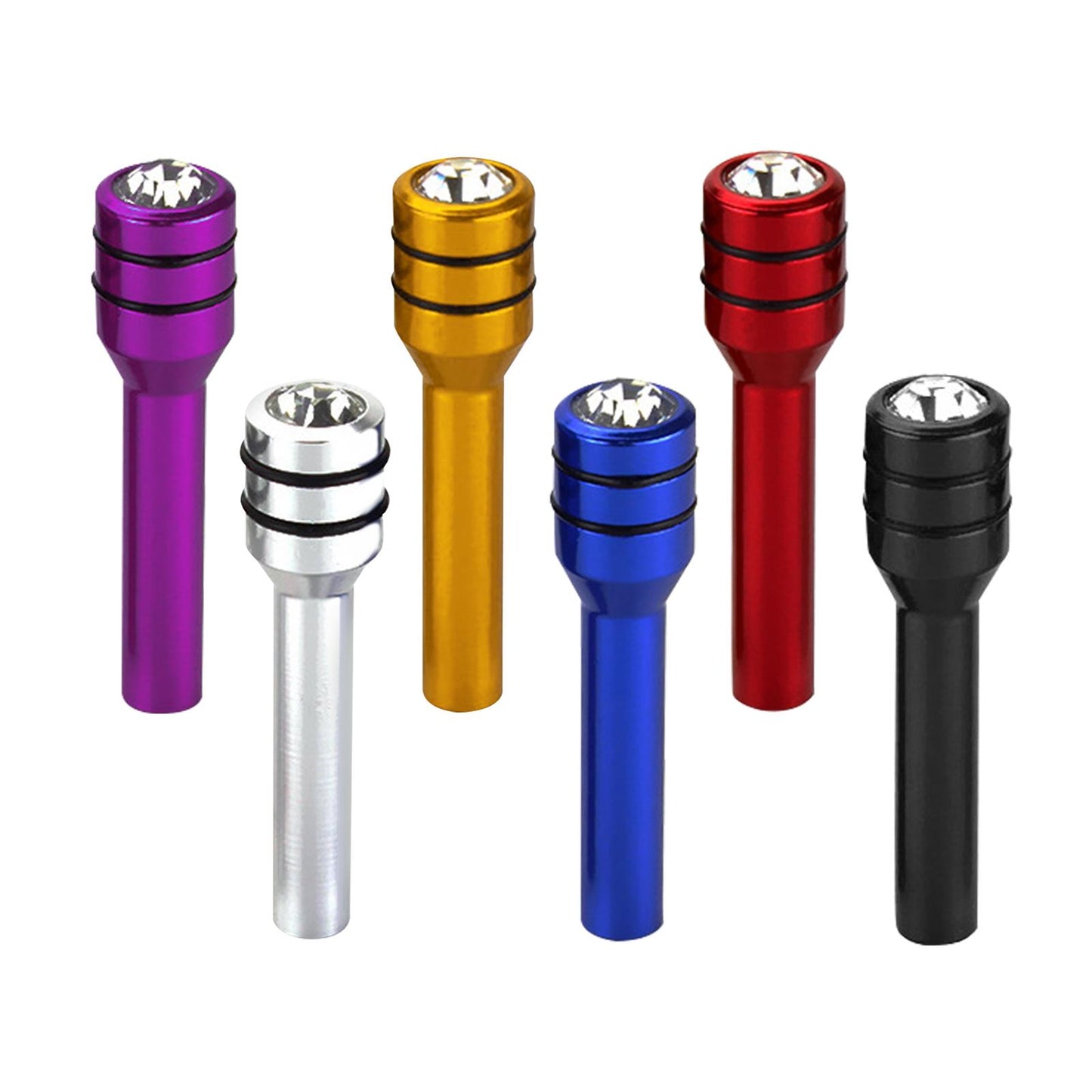 2Pcs Car Interior Door Lock Knob Pull Pins 49mm Door Lock Knobs Black