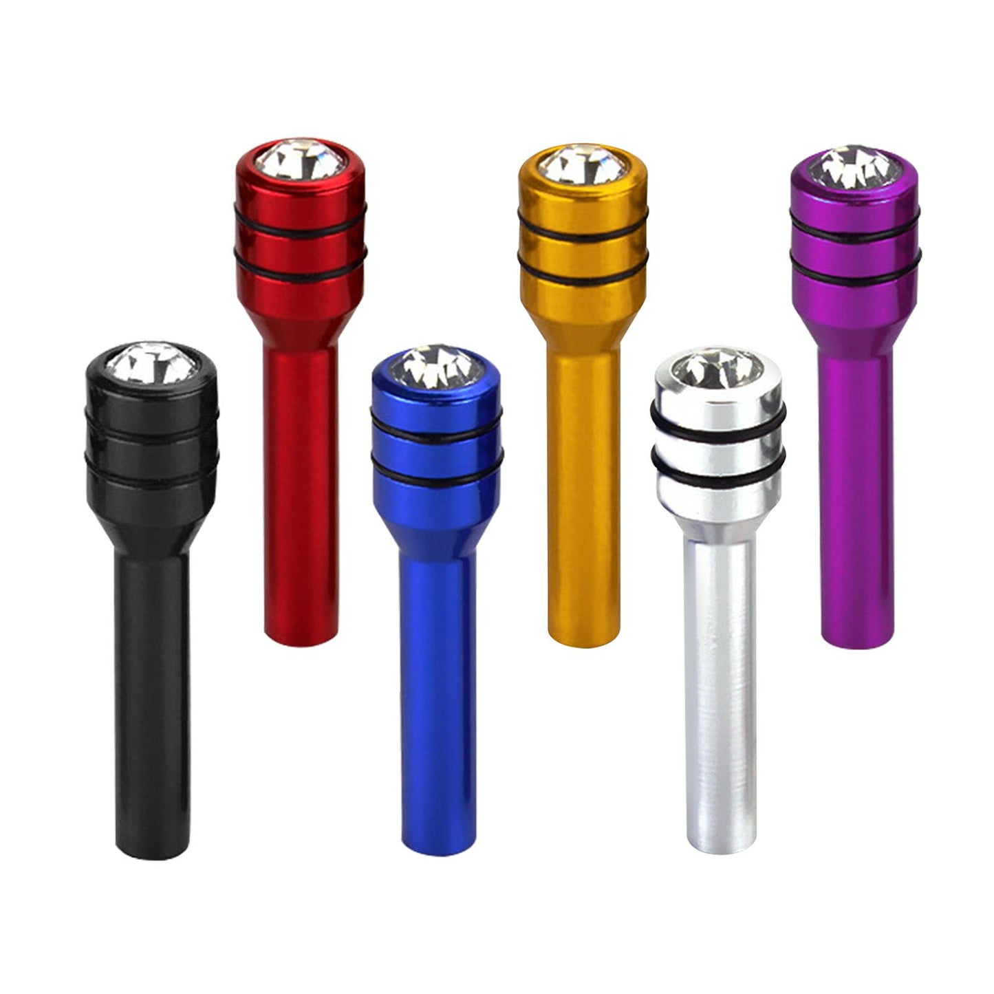 2Pcs Car Interior Door Lock Knob Pull Pins 49mm Door Lock Knobs Black