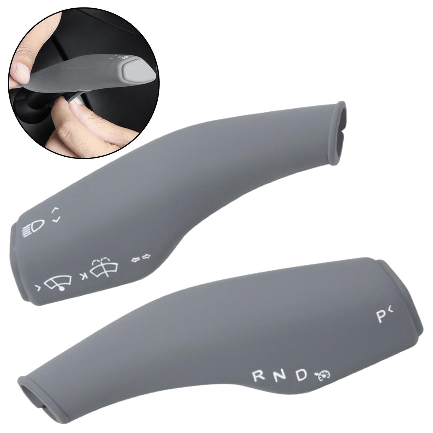 2Pcs Wiper Control Paddle covers for Replacement Gray