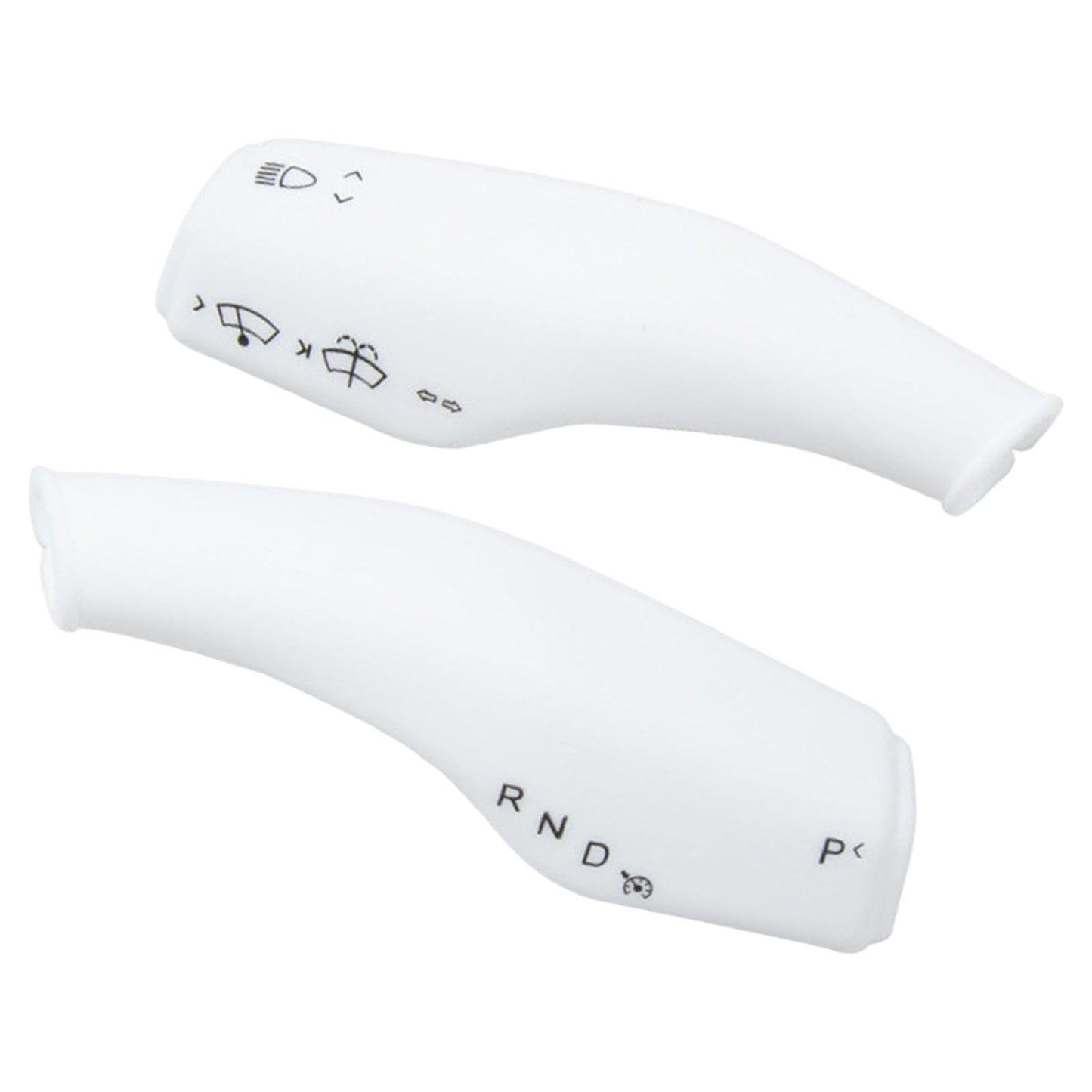 2Pcs Wiper Control Paddle covers for Replacement White