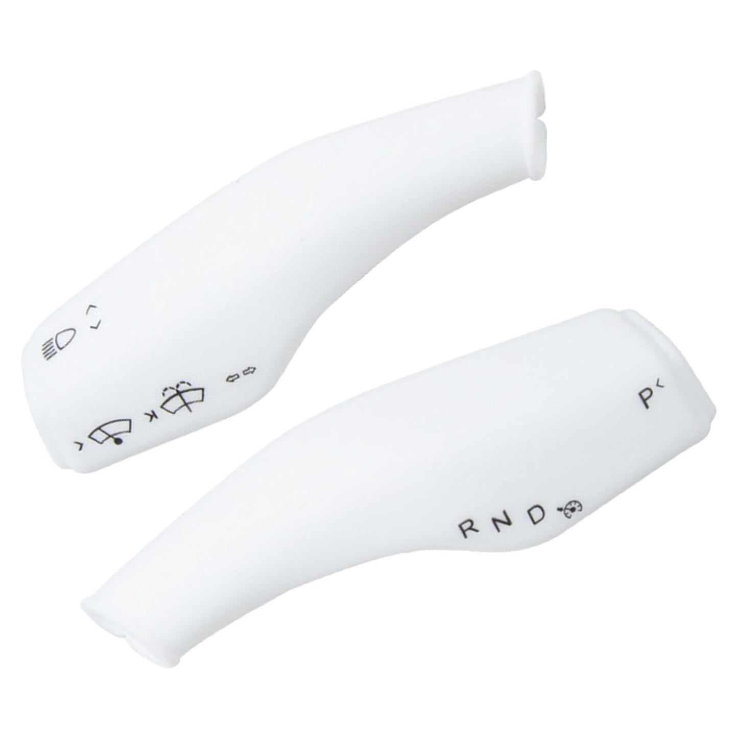 2Pcs Wiper Control Paddle covers for Replacement White
