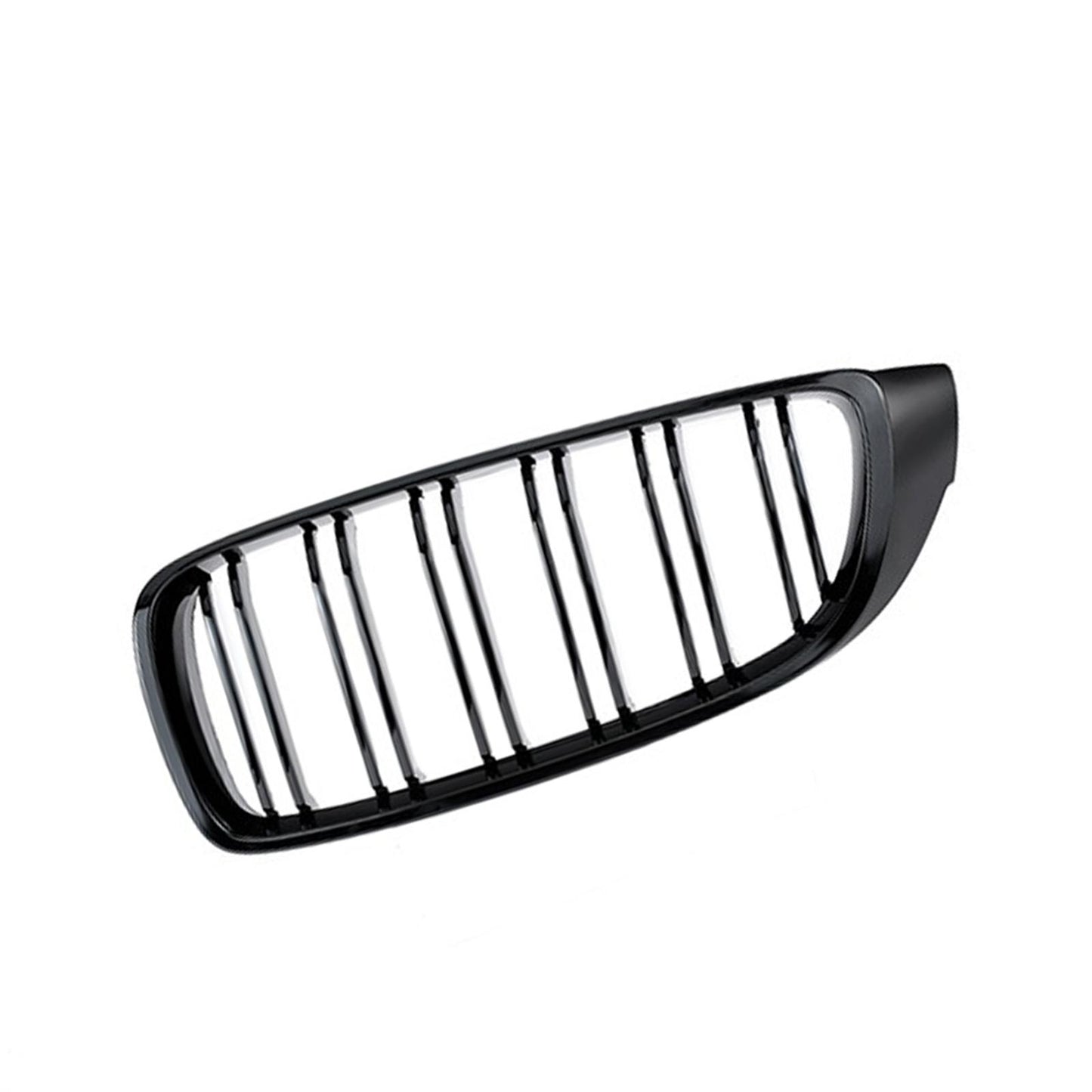 2 Pieces Front Kidney Grille Gloss Black Replace for BMW