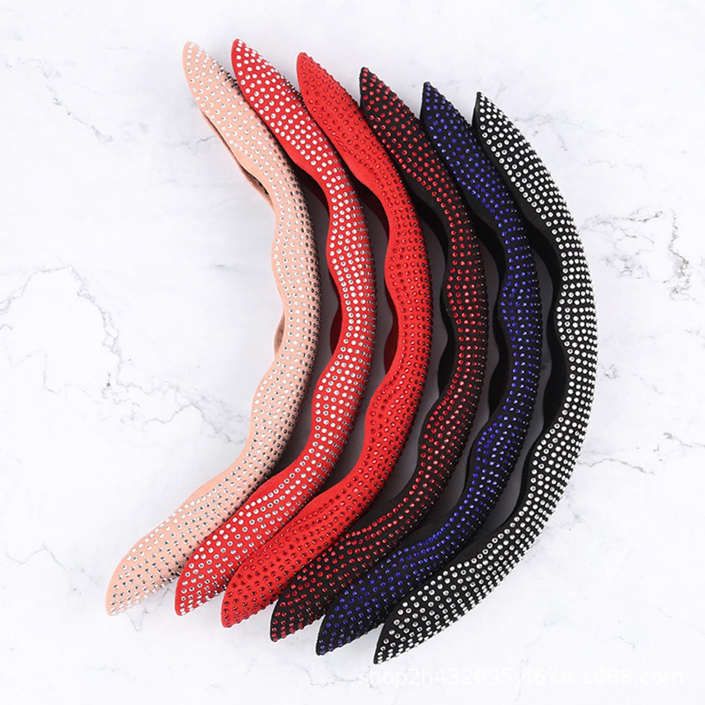 2Pcs Steering Wheel Covers Non Slip Durable for Diameter 38cm Truck Black white