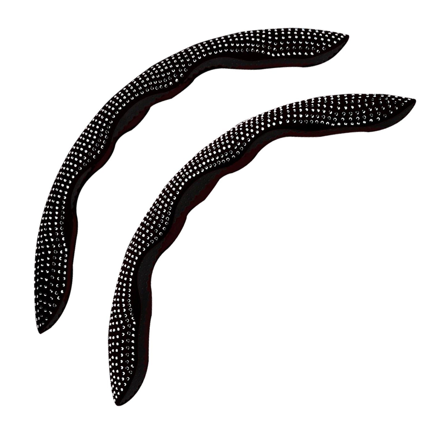 2Pcs Steering Wheel Covers Non Slip Durable for Diameter 38cm Truck Black white