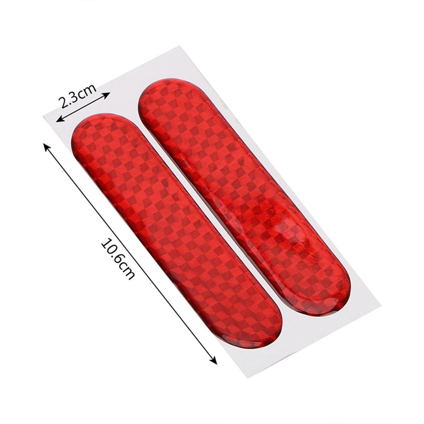 2 Pieces Car Reflective Sticker Auto Reflector Stickers for Pickup Red