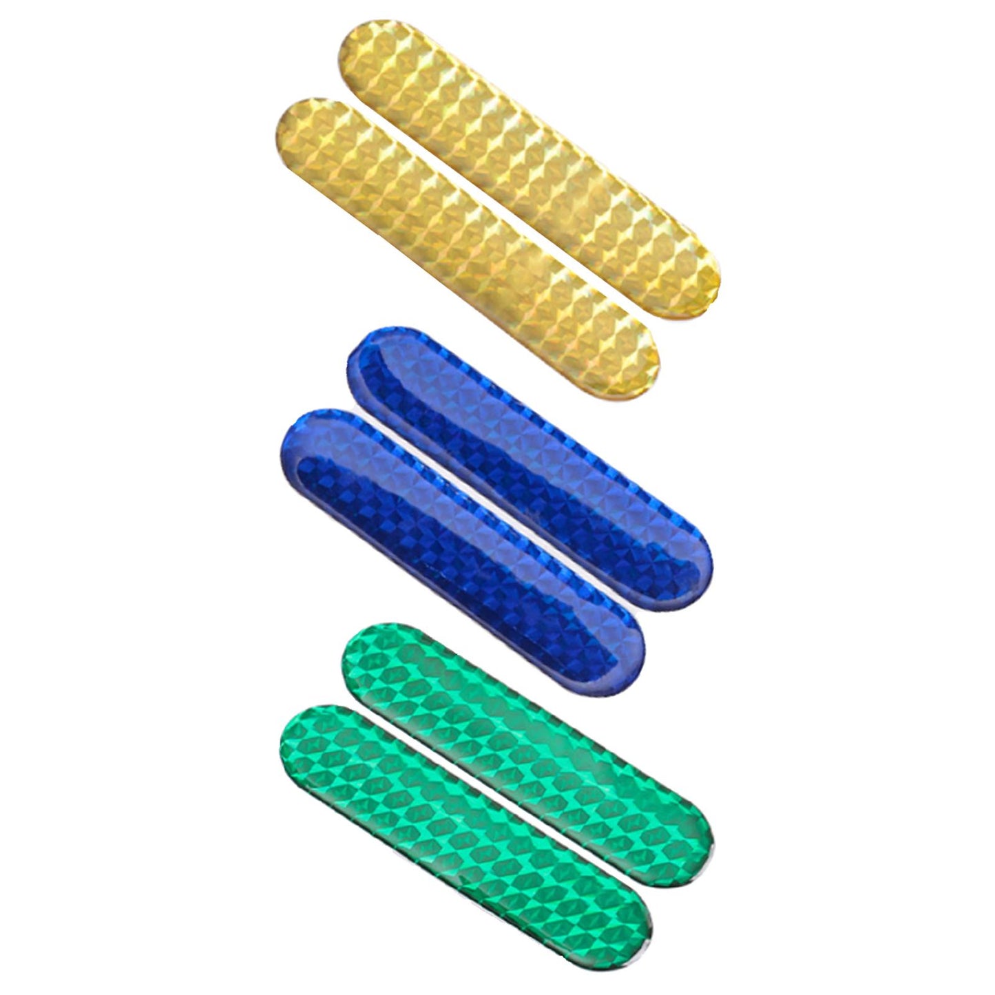 2 Pieces Car Reflective Sticker Auto Reflector Stickers for Pickup Yellow