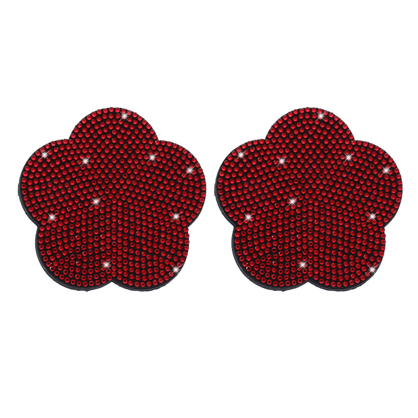 2 Pieces Car Coaster Water Cup Bottle Holder Pad Mat for Women Men Red