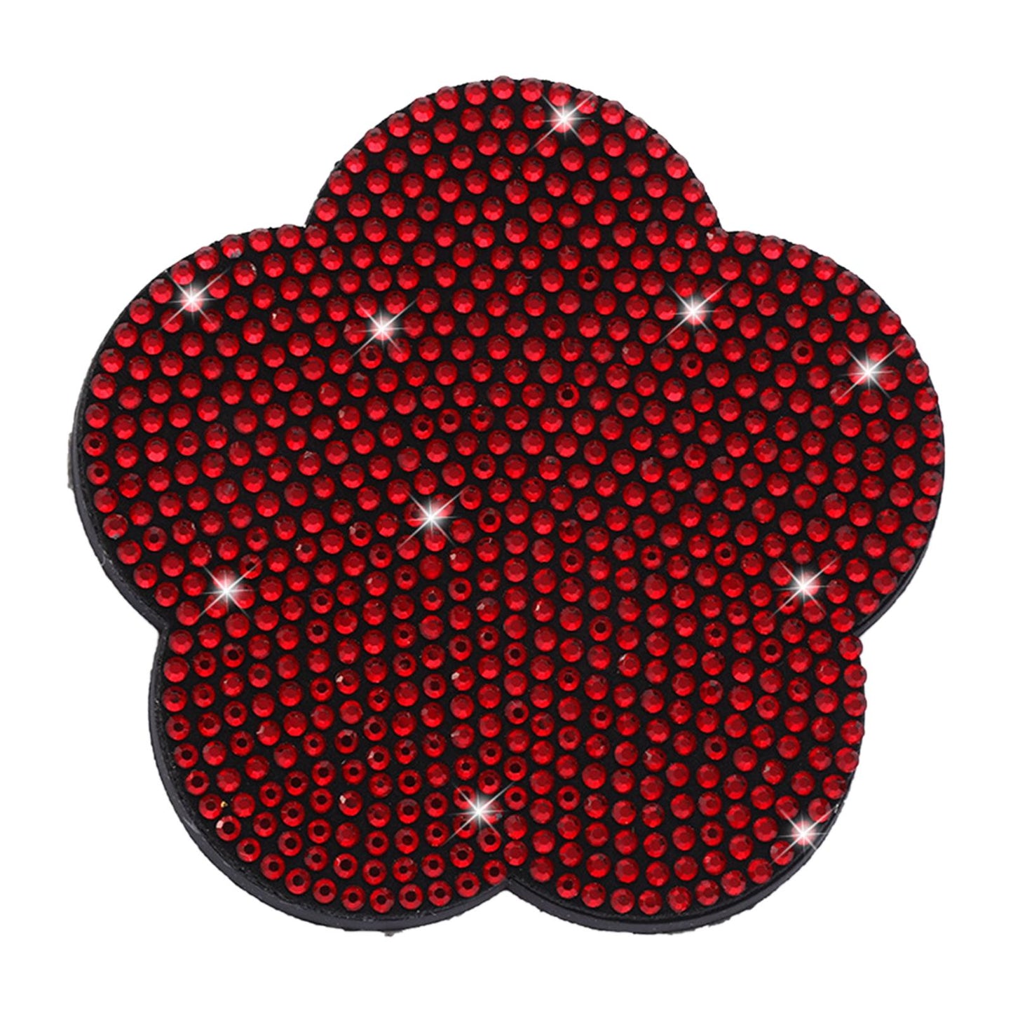 2 Pieces Car Coaster Water Cup Bottle Holder Pad Mat for Women Men Red