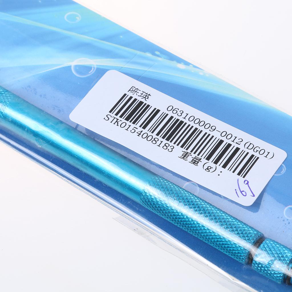 2pcs Aluminum Alloy Carp Fishing Rigging Bait Needle Latch Drill Set Blue