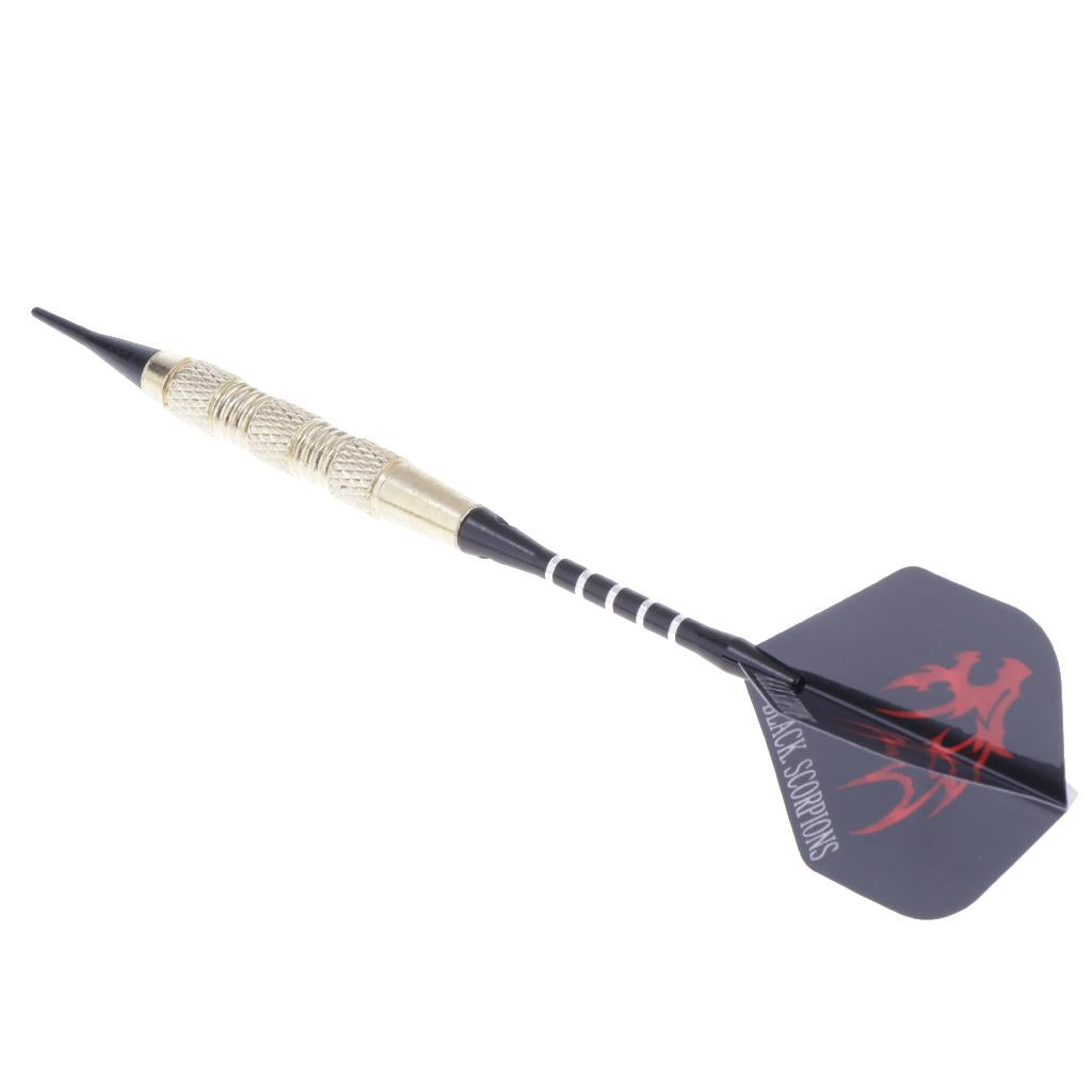 12 Pieces Professional Safety Soft Tip Darts for Electronic Dartboard Red