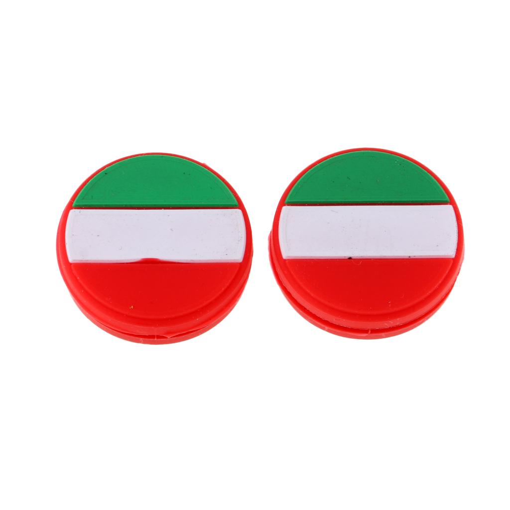 2 Pieces National Flag Silicone Tennis Racket Shock Absorbers Italy