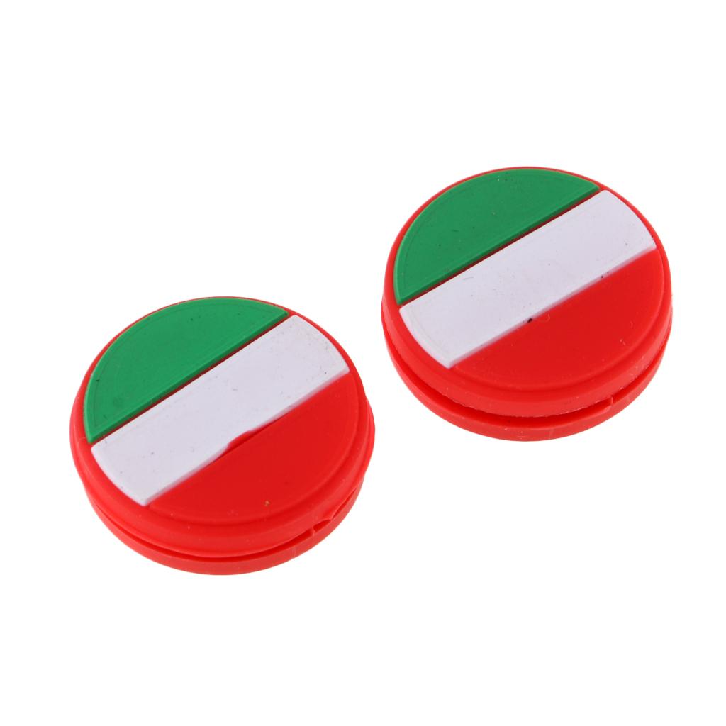 2 Pieces National Flag Silicone Tennis Racket Shock Absorbers Italy