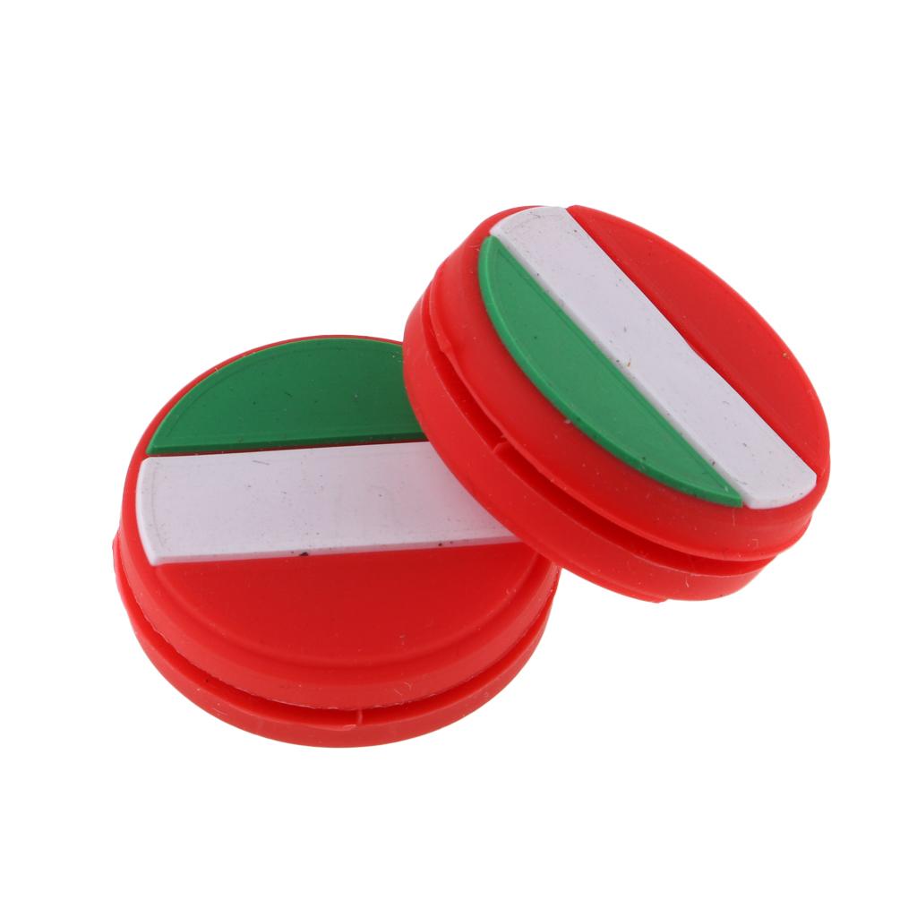 2 Pieces National Flag Silicone Tennis Racket Shock Absorbers Italy