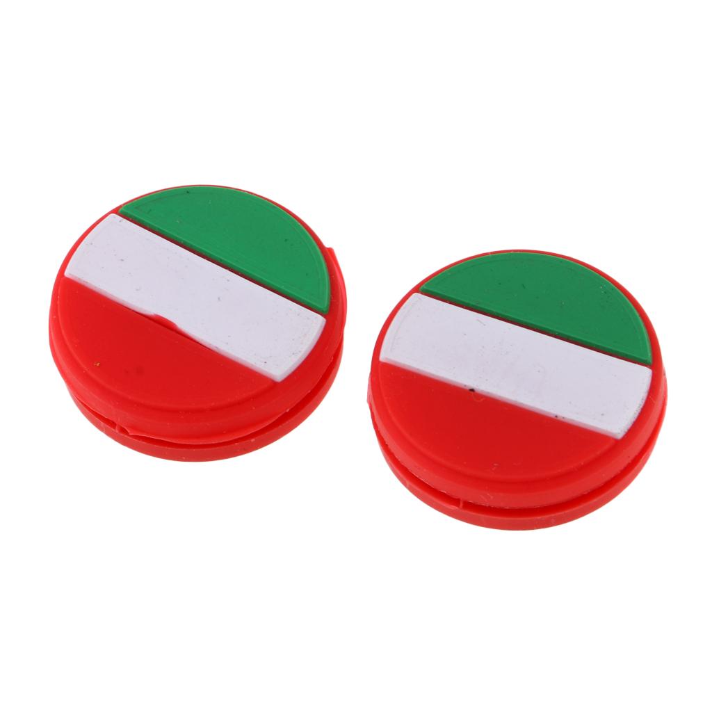 2 Pieces National Flag Silicone Tennis Racket Shock Absorbers Italy