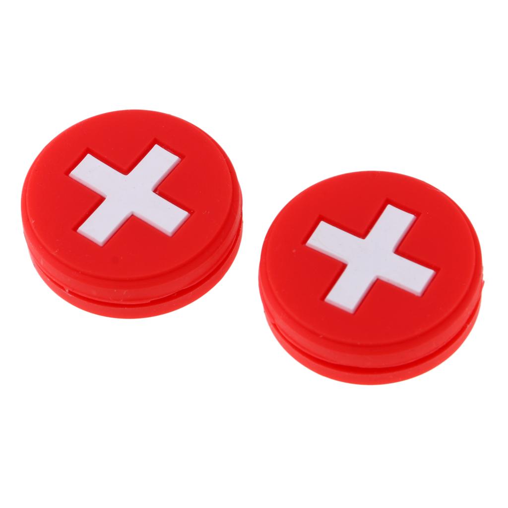 2 Pieces National Flag Silicone Tennis Racket Shock Absorbers Switzerland