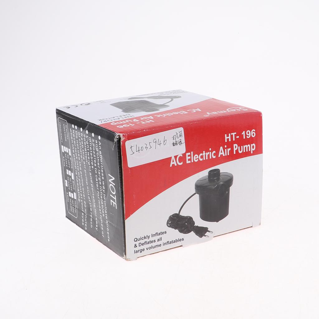 220V Air Pump Air Mattress Pump Boat Pool Raft Canoe Inflator Pump