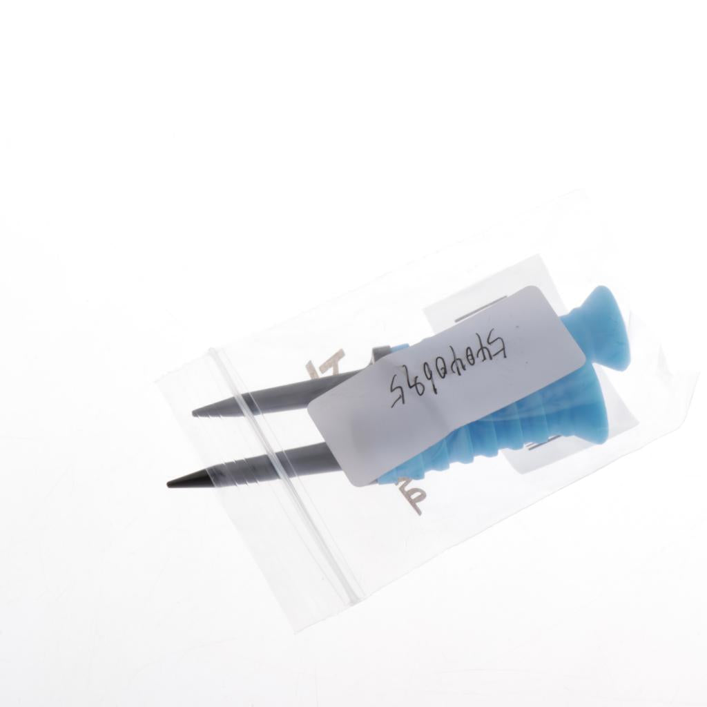 2 Pack Soft Plastic Golf Ball Tees Limit Resistance Elastic Ball Nail Blue