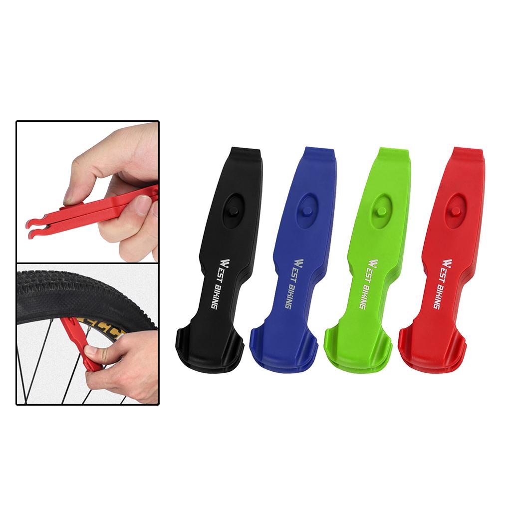 2 Packs Bicycle Tire Tyre Lever Opener Breaker Wheel Spoke Repair Tool Black