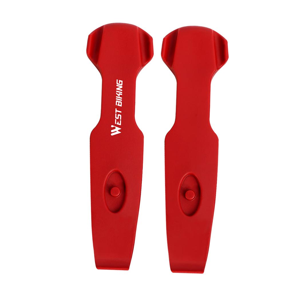 2 Packs Bicycle Tire Tyre Lever Opener Breaker Wheel Spoke Repair Tool Red