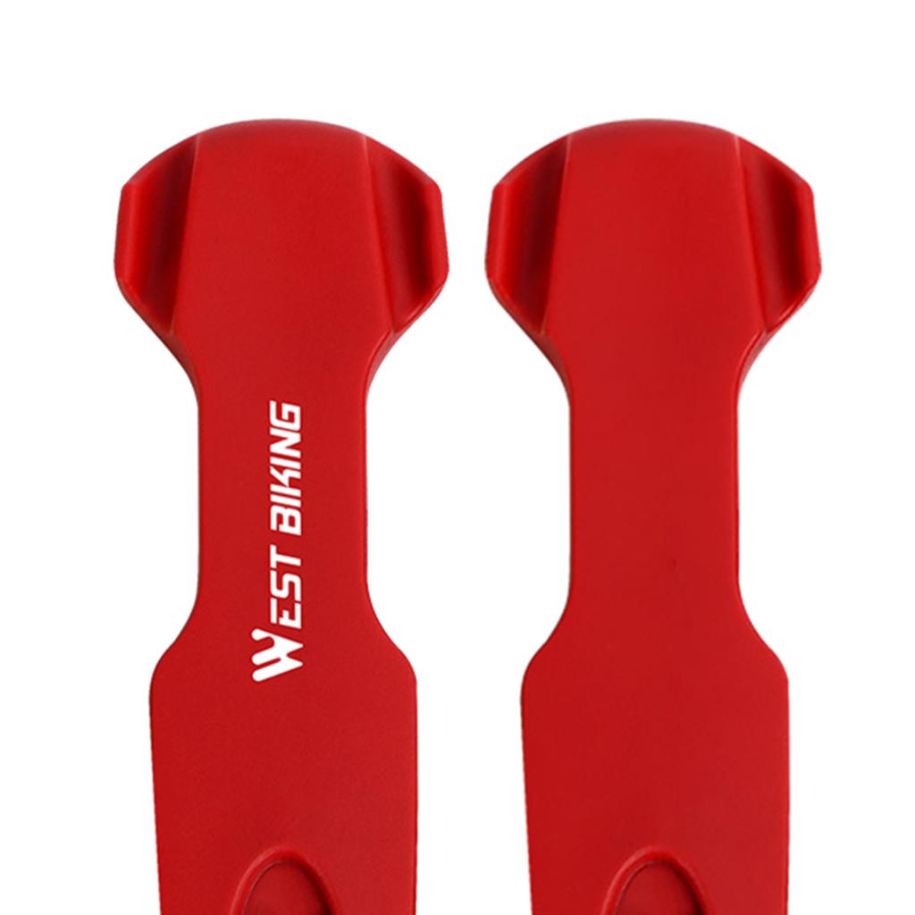 2 Packs Bicycle Tire Tyre Lever Opener Breaker Wheel Spoke Repair Tool Red