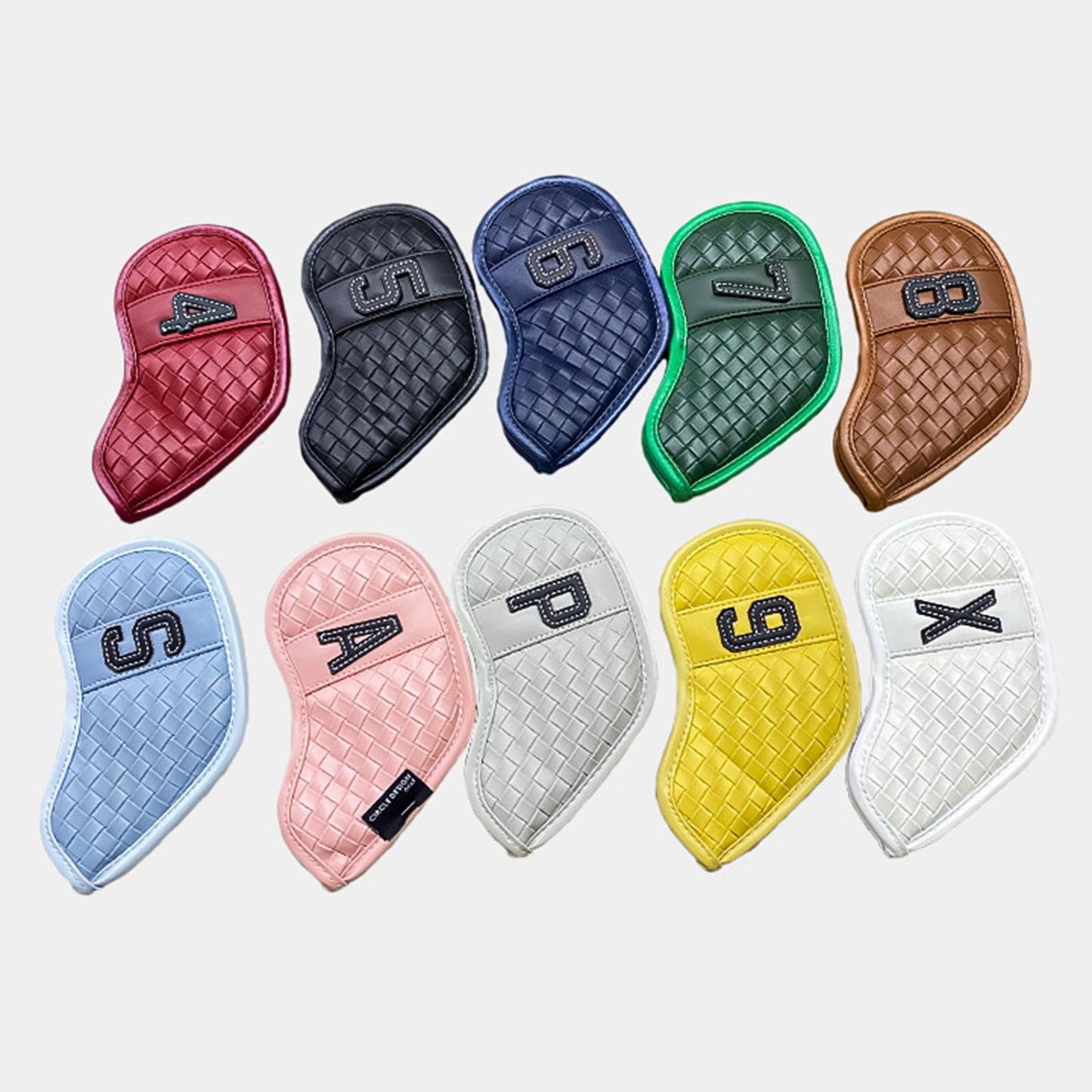 10Pcs/Pack Golf Club Iron Headcover Set Head Cover for Unisex Accessories