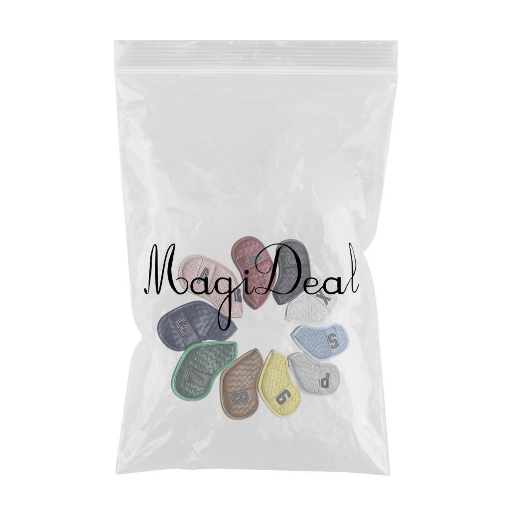 10Pcs/Pack Golf Club Iron Headcover Set Head Cover for Unisex Accessories