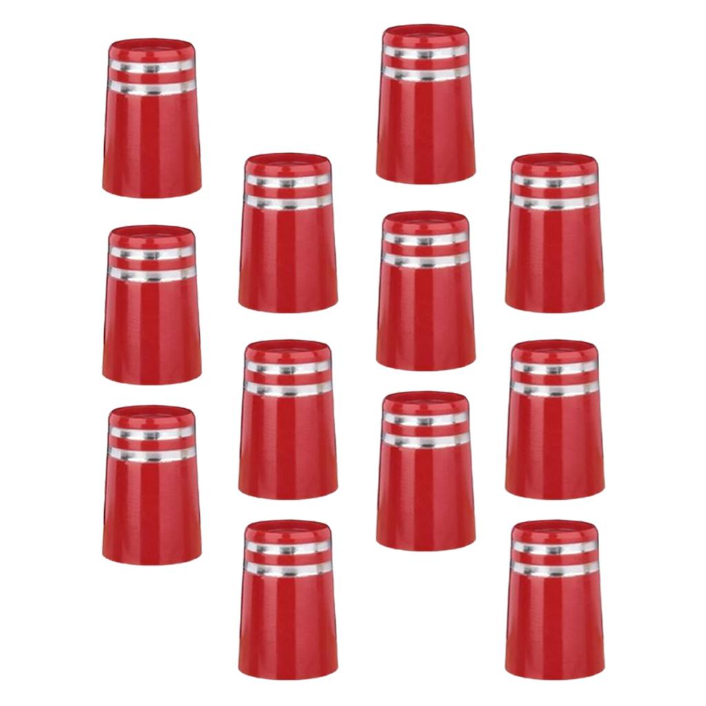 12Pcs Golf Iron Ferrules for Taper Tip Iron Wedge Size .355 End Caps Red