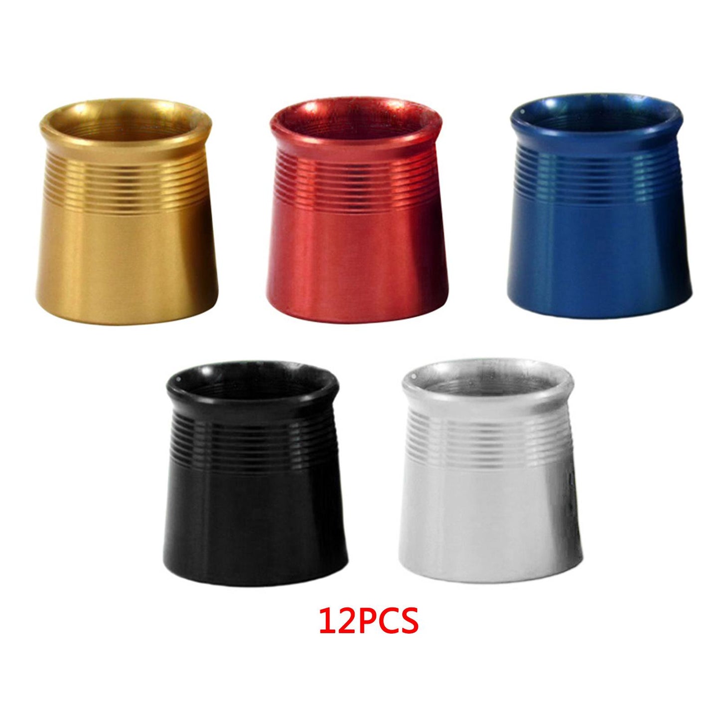 12Pcs Golf Wood Ferrules .335 Driver Fairway Wood Shaft Golf Supplies Black