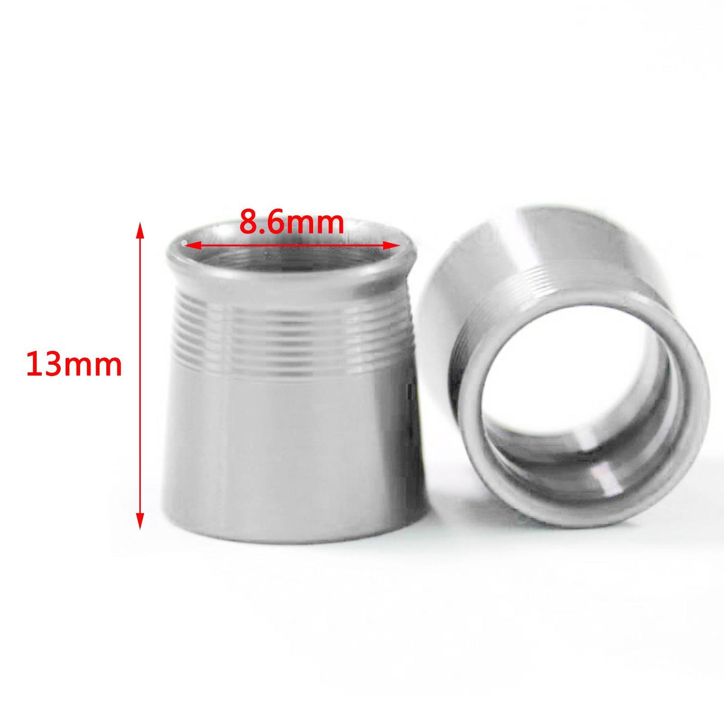 12Pcs Golf Wood Ferrules .335 Driver Fairway Wood Shaft Golf Supplies Silver