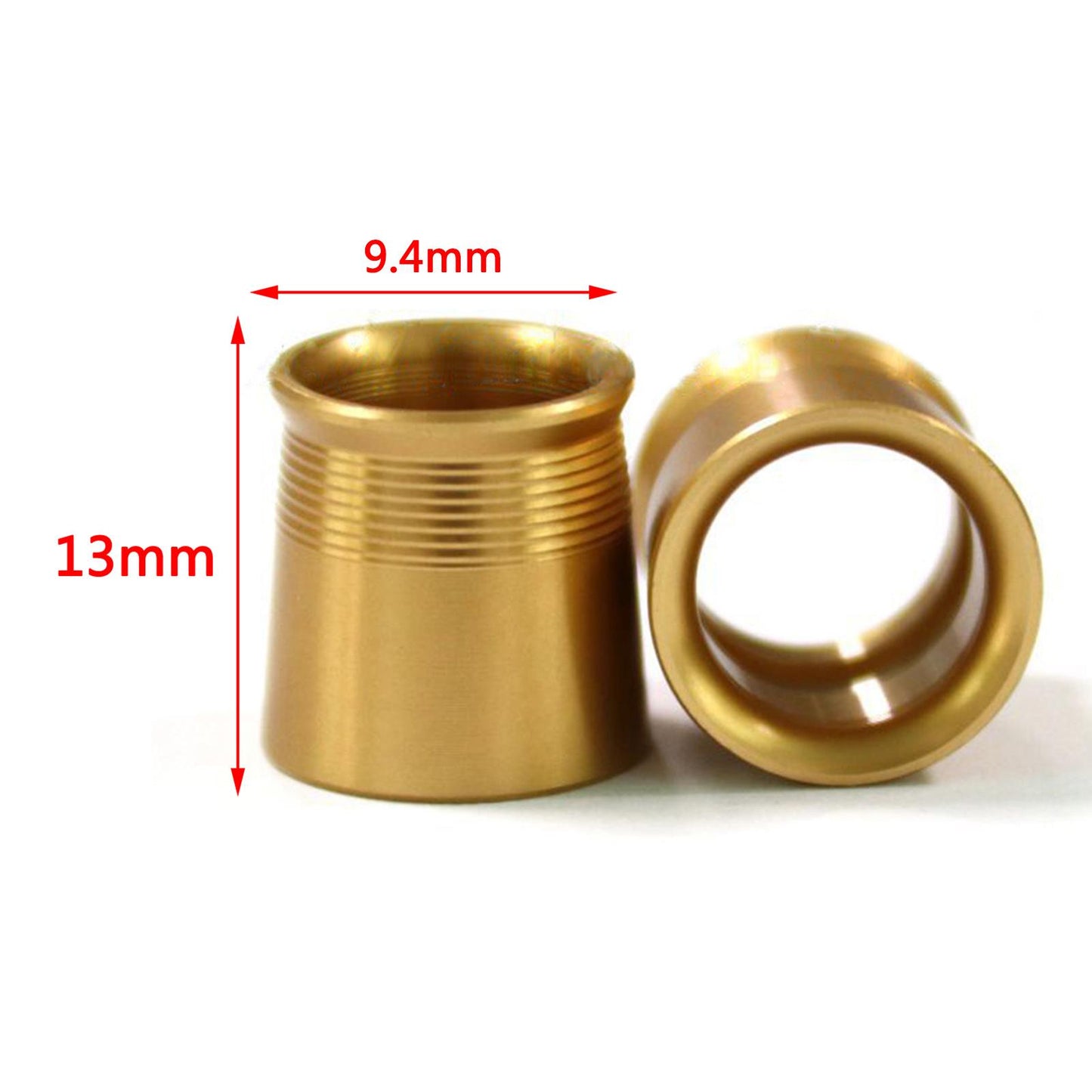 12 Pieces Golf Iron Ferrules for Taper Tip Iron Wedge Protector Guards Gold