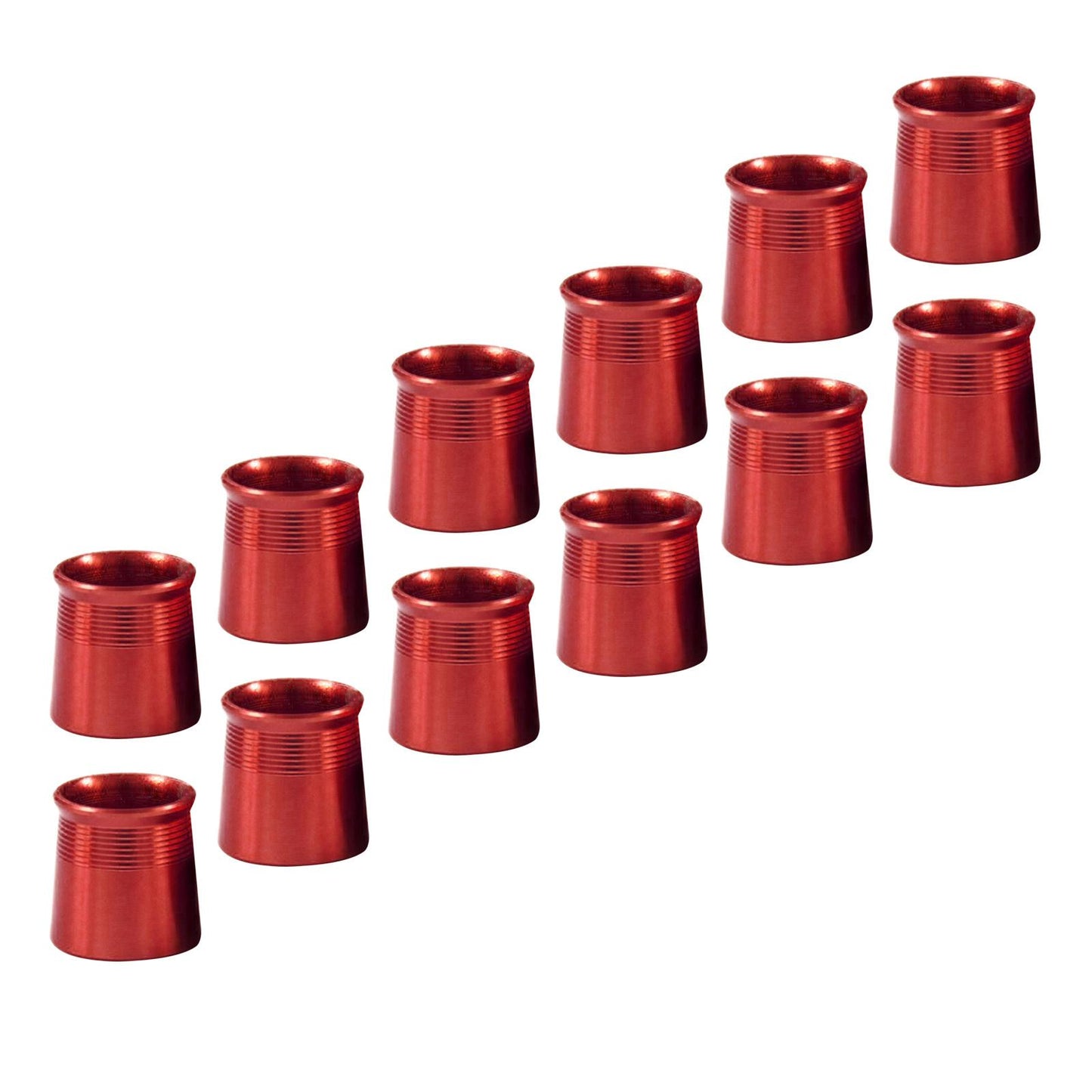 12 Pieces Golf Iron Ferrules for Taper Tip Iron Wedge Protector Guards Red