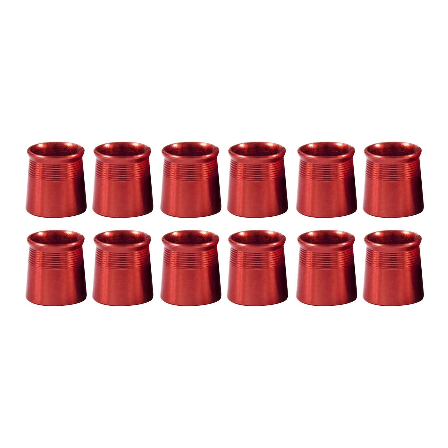 12 Pieces Golf Iron Ferrules for Taper Tip Iron Wedge Protector Guards Red
