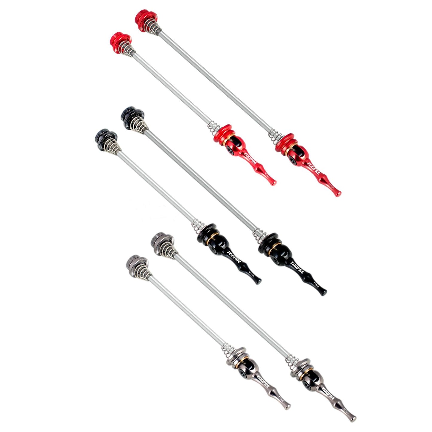 2 Pieces Bike Quick Release Skewers Set 100mm 135mm Mountain Bicycle Red