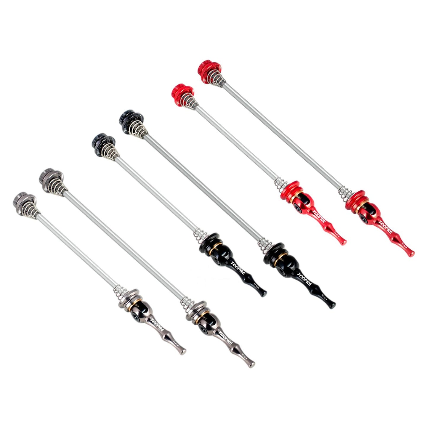 2 Pieces Bike Quick Release Skewers Set 100mm 135mm Mountain Bicycle Red