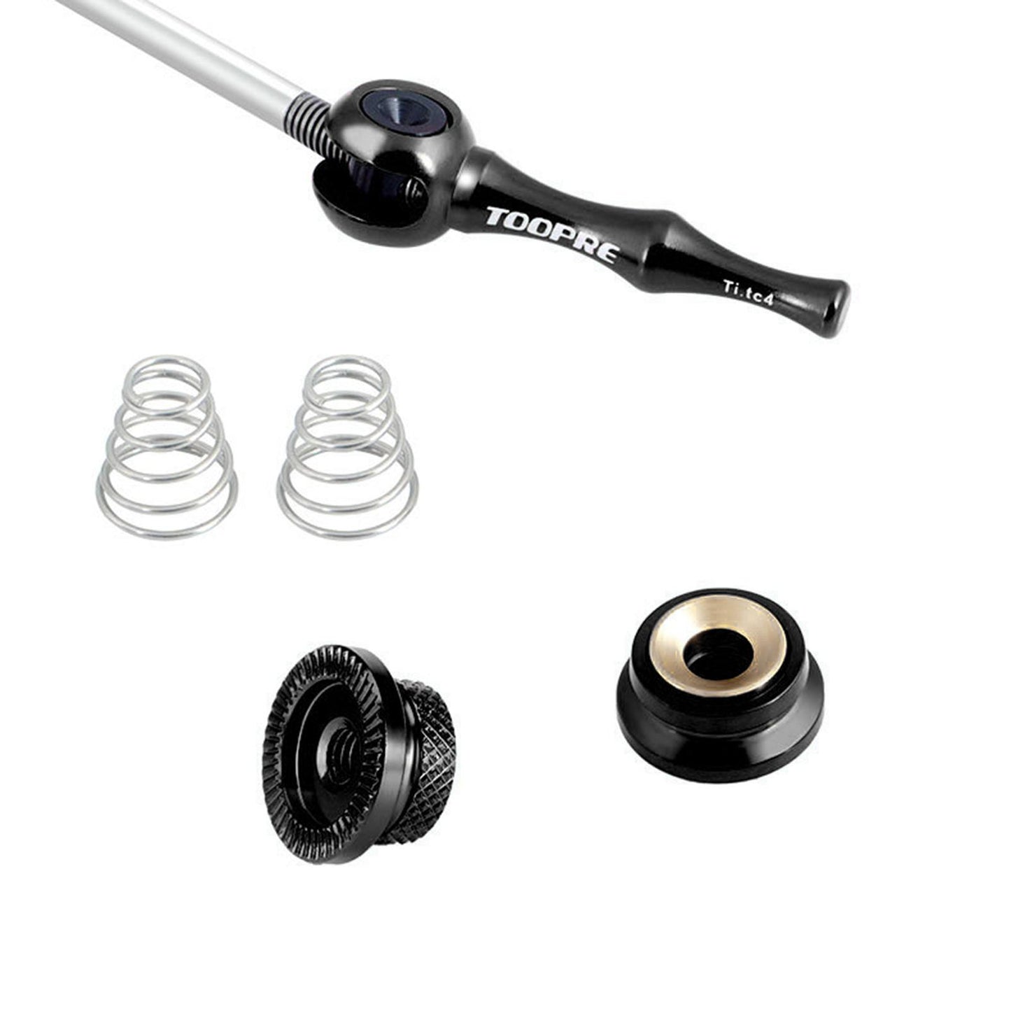 2 Pieces Bike Quick Release Skewers Set 100mm 135mm Mountain Bicycle Black