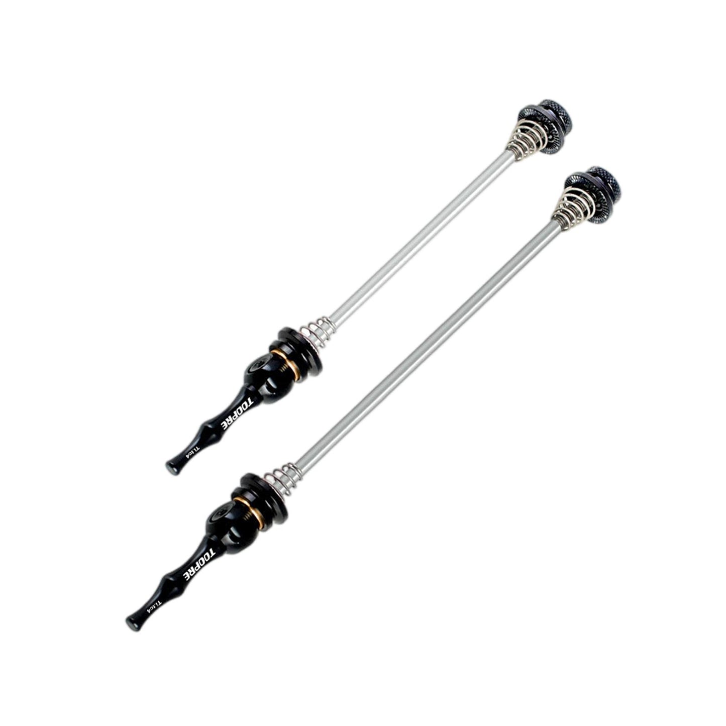 2 Pieces Bike Quick Release Skewers Set 100mm 135mm Mountain Bicycle Black