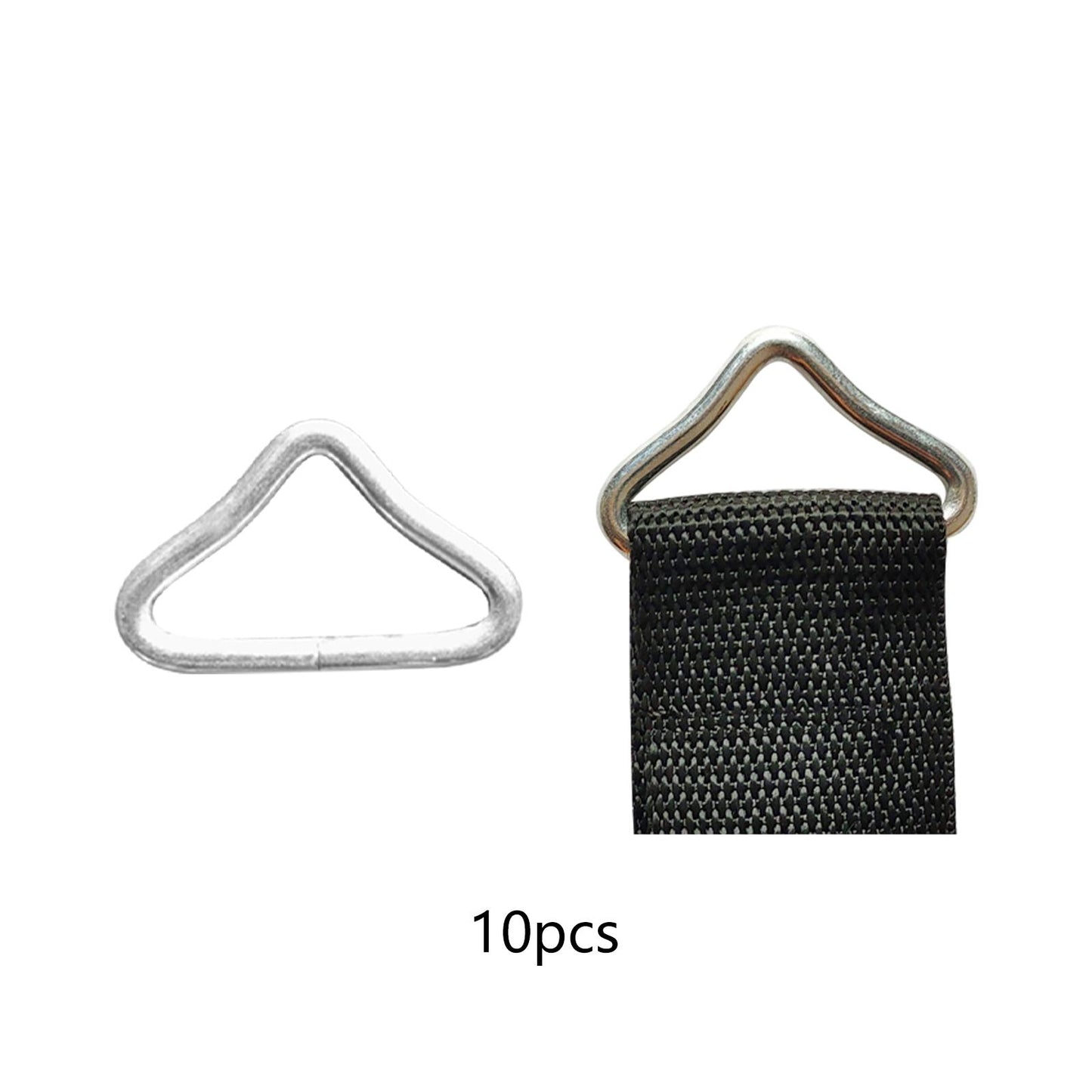 10X Triangle Ring Buckles Accessories V Shaped Ring for Kids Trampoline 10PCS Ring ONLY