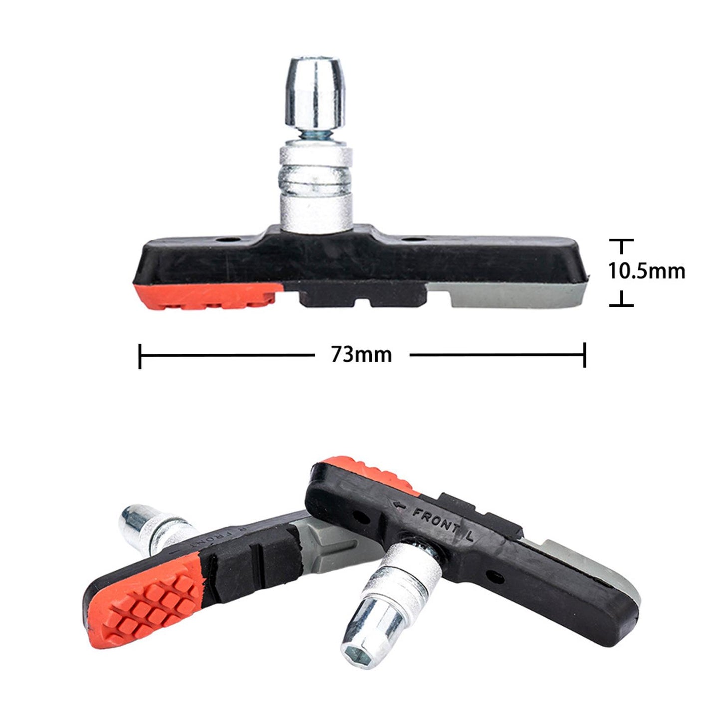 2 Pieces Bike Brake Blocks V-Brake Pads Brake Shoes for Cycling Bicycle