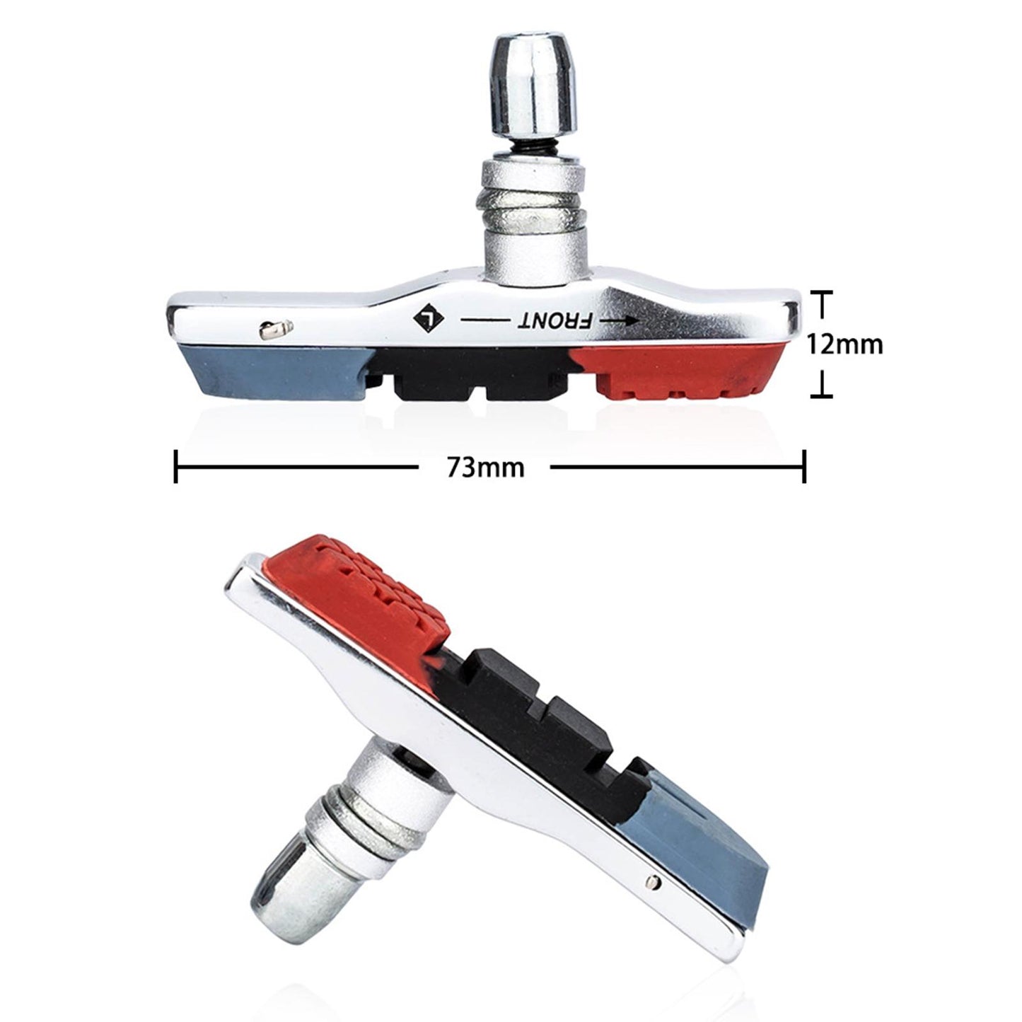 2Pcs Bike Brake Blocks Set V-Brake Pads Brake Shoes for Road Bicycle Parts