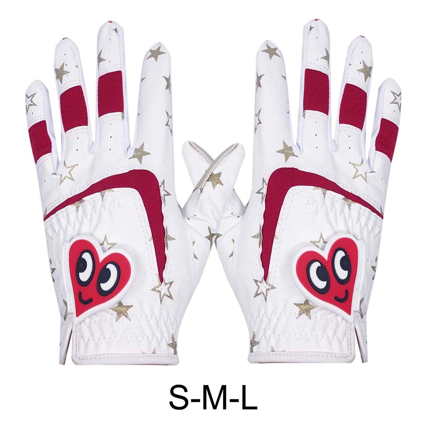 2 Pieces Kids Golf Gloves Premium Leather All Sizes Child Boys Non-Slip S