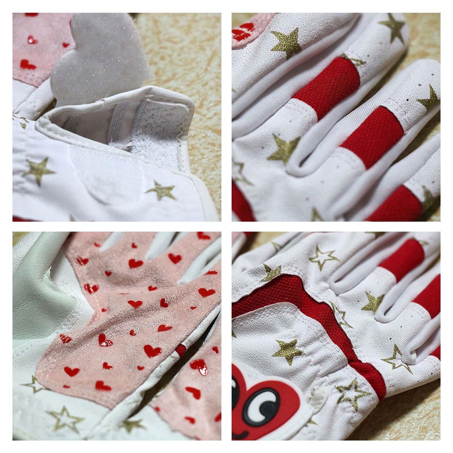 2 Pieces Kids Golf Gloves Premium Leather All Sizes Child Boys Non-Slip M