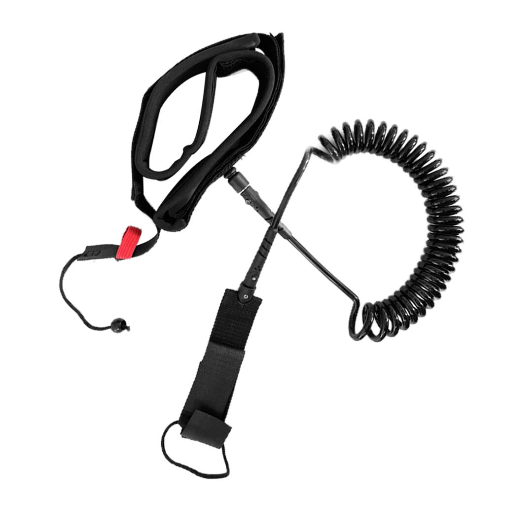 10 Feet Surfboard Waist Stretch Rope Adjustable Leash TPU Stand up Paddle