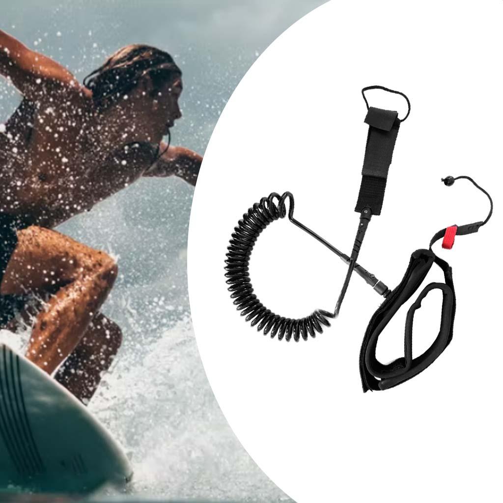 10 Feet Surfboard Waist Stretch Rope Adjustable Leash TPU Stand up Paddle