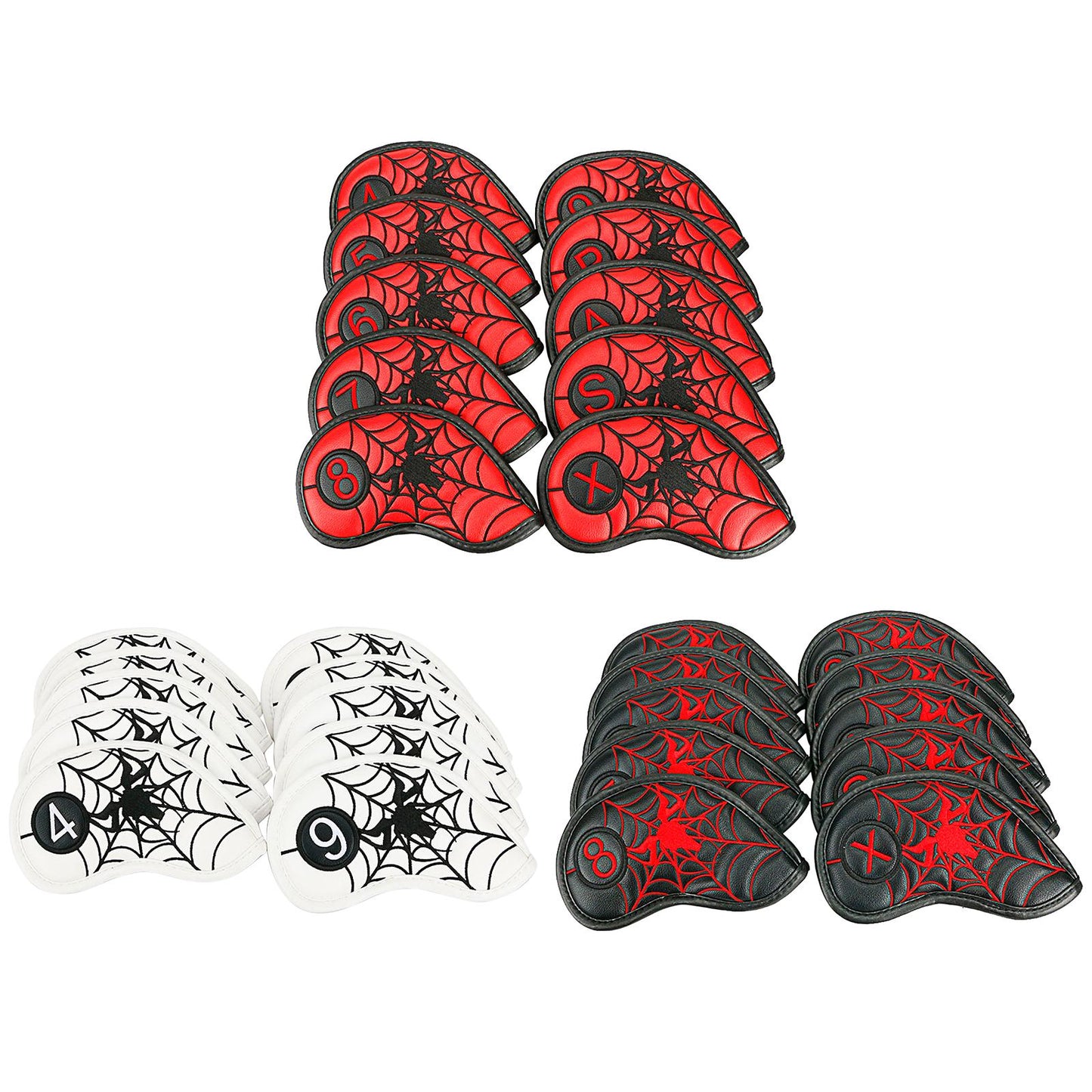 10Pcs/Pack Golf Club Iron Headcover Set Accessories Outdoor Red