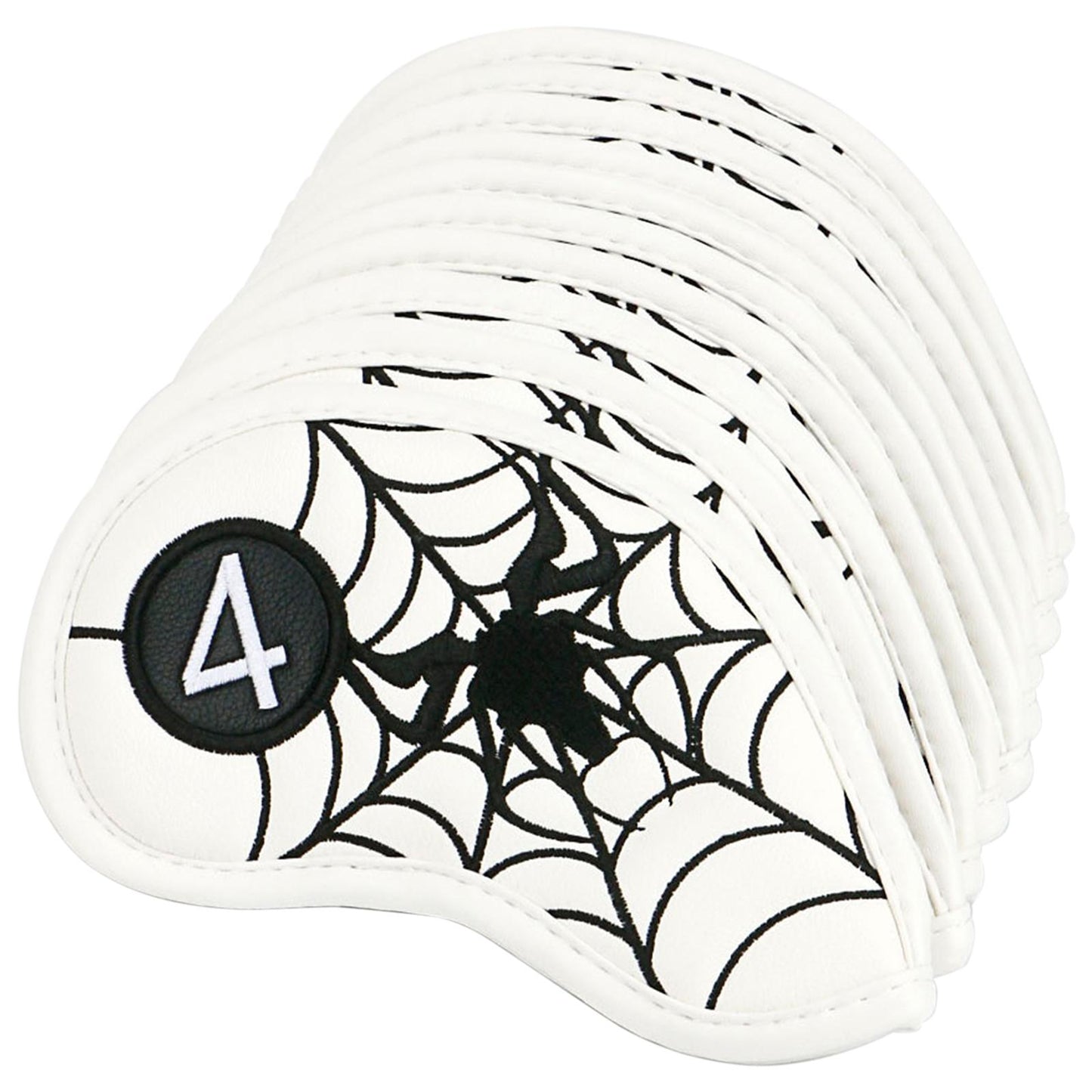 10Pcs/Pack Golf Club Iron Headcover Set Accessories Outdoor White