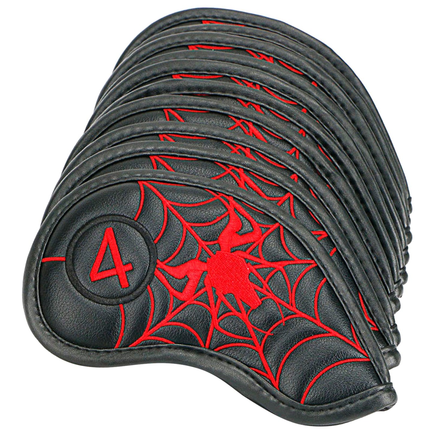 10Pcs/Pack Golf Club Iron Headcover Set Accessories Outdoor Black